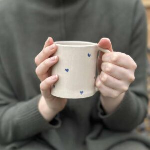 Mug petit cœur bleu